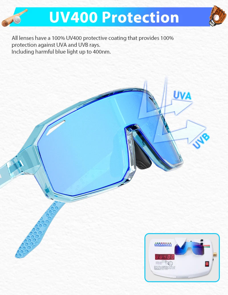 SCVCN Outdoor Boys Bike Cycling Polarized Child Sunglasses Teenagers Bicycle Cycling Glasses Kids Sports UV400 Girls Goggles