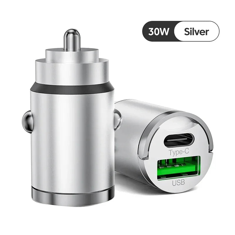 Xiaomi 100W Car Charger Lighter PD Fast Charging For IPhone QC3.0 Mini USB Type C Mini Car Phone Charger For Samsung Huawei 2025