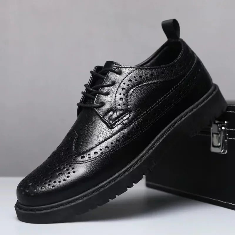 British Style Men Shoes Quality Comfortable Social Dress Shoe Chaussure Hommes