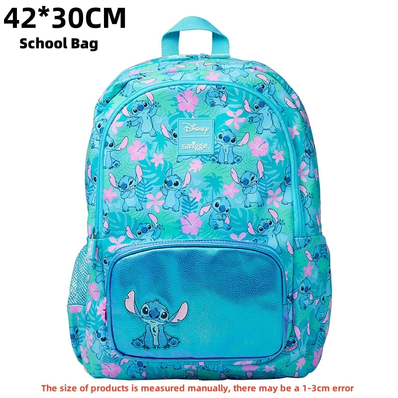 Genuine Australia Smiggle Backpack Disney Cartoon Series Stitch School Bag Anime Backpack Student Gift Separate Purchases