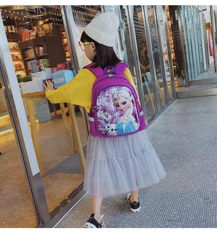 Kindergarten Schoolbag Cartoon Elsa Shoulder Bag Girl Boy Handbag Baby Children Backpack Kid Frozen Schoolbag Backpack