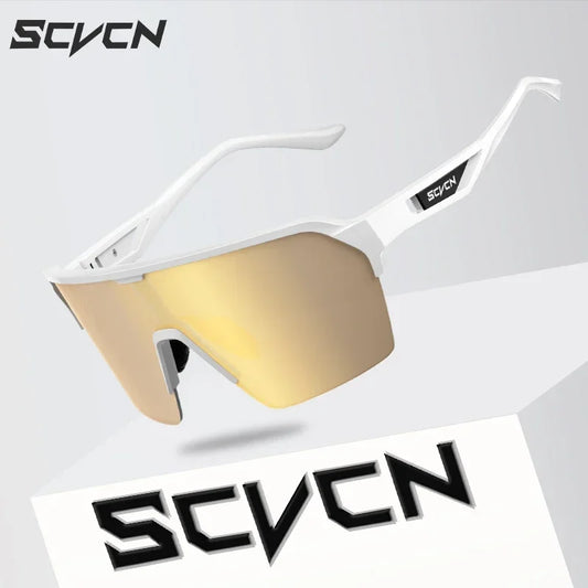 SCVCN New Outdoor Sunglasses Men Road Driving Bike Cycling Glasses Sports Hiking Running Women Bicycle Cycling UV400 Goggles