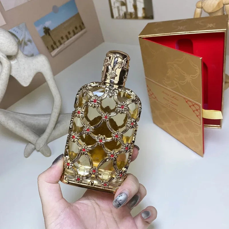 Hot Sales Royal Amber Velvet Gold Oud Saffron Body Perfume Spray 100ml Long-lasting Fragrance Covering Odor Perfume High Quality