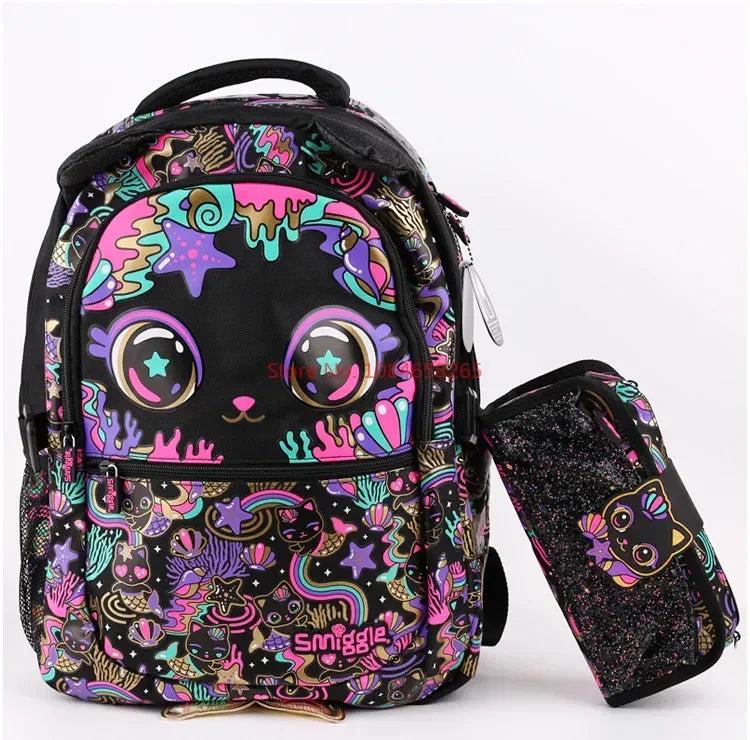 Genuine Australia Smiggle Backpack Kitten School Bag Cartoon Series Anime Backpack Student Gift Separate Purchases