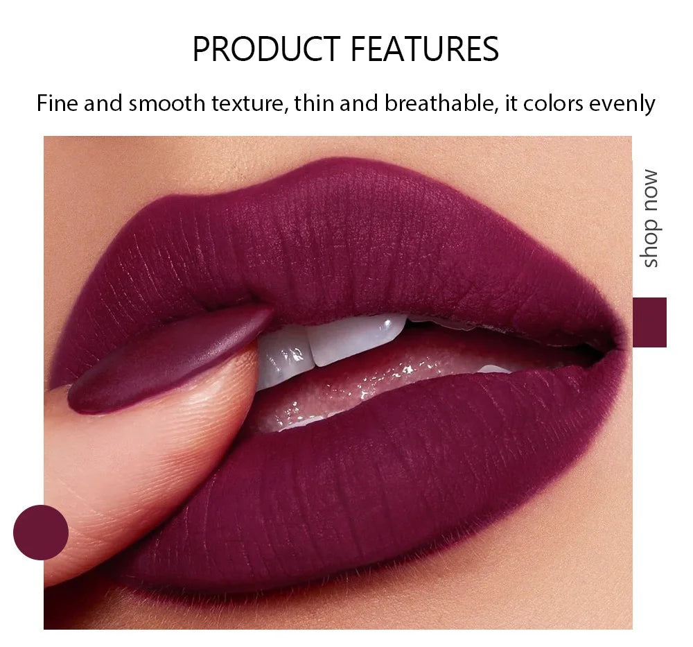 أحمر شفاه Fit Colors Matte بخمسة ألوان، مزيج من خمسة أقسام من Velvet Mist مع لون أحمر شفاه غير لاصق في كوب
