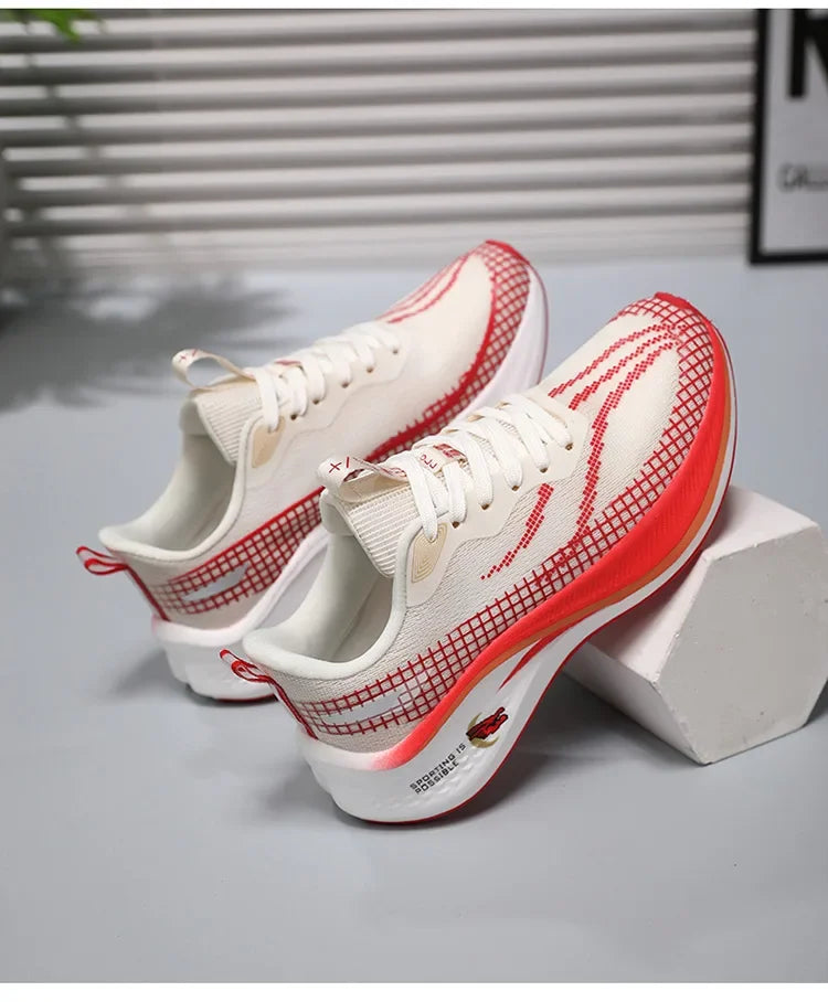New Red Rabbit 7 Couple Carbon Board Mesh Breathable Sports Shoes Elderly Trendy Shoes Men's Casual Running Shoes Summer EVA Upp