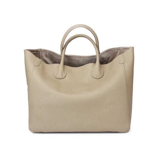 Casual Huge Black Brown Yellow Red Khaki Blue Top Grain Genuine Leather A4 Women Handbag Female Tote Shoulder Shopping Bag M9940