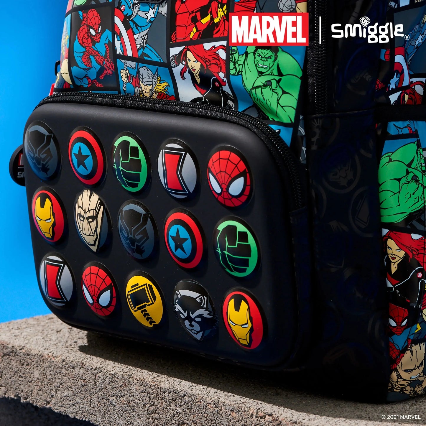 Genuine Australia Smiggle Marvel Backpack Cartoon Series Spider-Man School Bag Anime Backpack Student Gift Separate Purchases