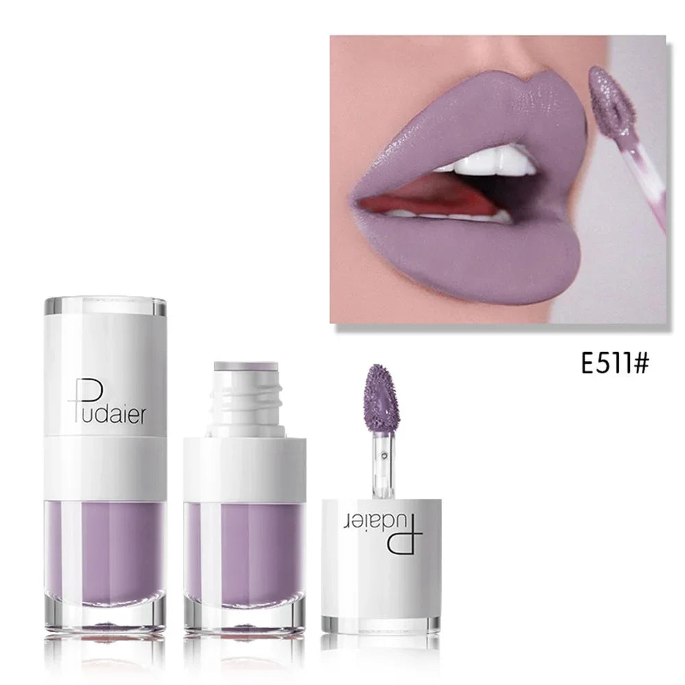 1PC Sexy Pink Women's Lipstick 16 Colors Lasting Waterproof Liquid Pencil Matte Liquid Lipsticks Makeups Non-Stick Cup Lip Gloss