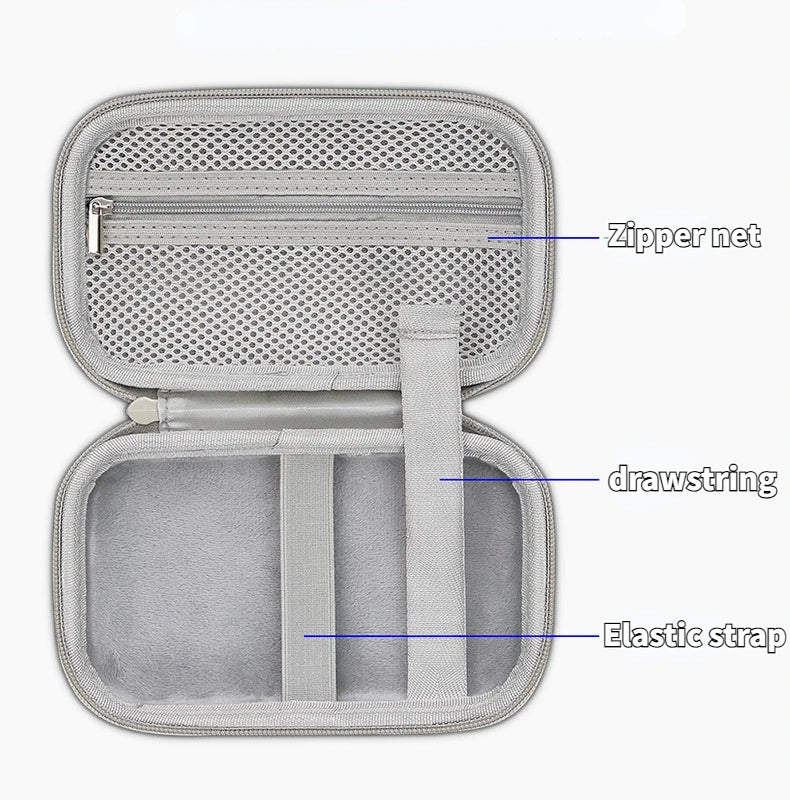 Portable Mini Hard Shell Digital Gadgets Storage Bag Artificial Leather Earphone Charger Case Data Cable U Disk Organizer