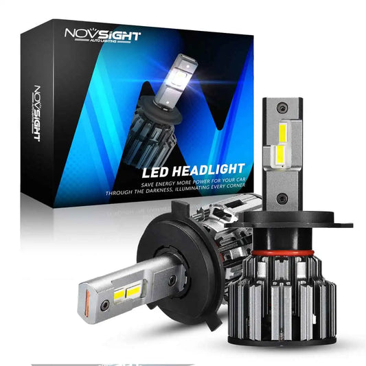 NOVSIGHT H7 LED H4 H11 9006 9005 Car Headlights Bulbs 90W 15000LM Decoder Automobile LED Headlamp Front Lights 6000K 12V 24V