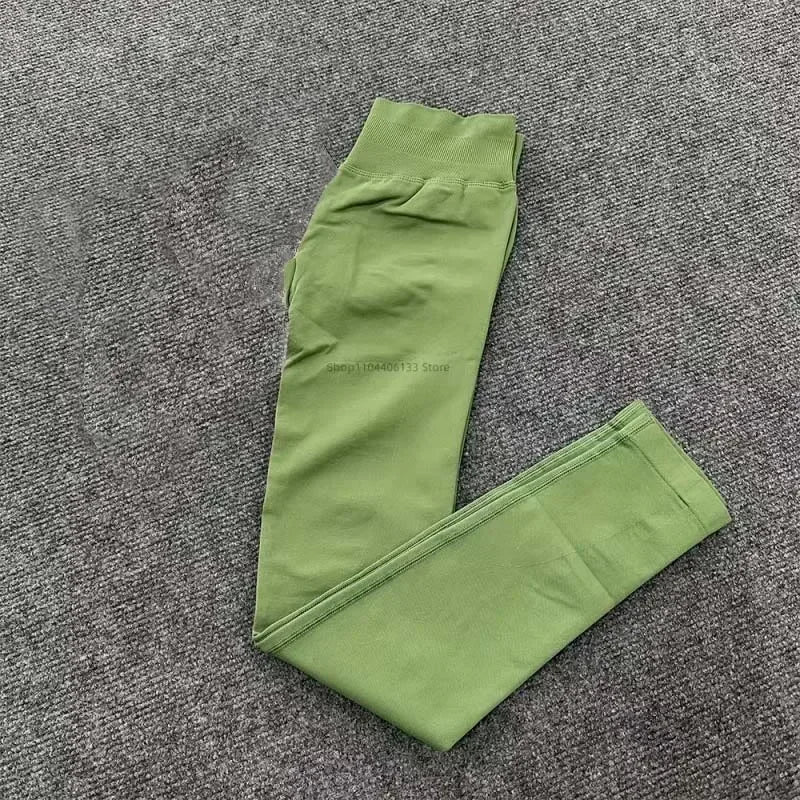 بنطلون ليجنز صدمات نسائي بدون درزات، ليجنز يوجا، ليجنز رياضي لرفع المؤخرة، ليجنز رياضي منخفض الخصر، لياقة بدنية، ضيق رياضي