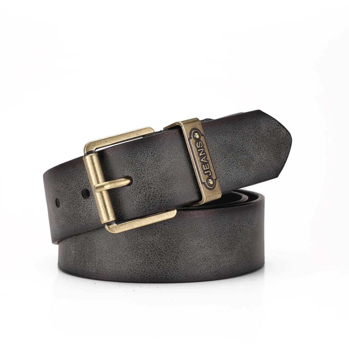 A Western-style PU leather belt for both men and women, a classic and casual retro belt