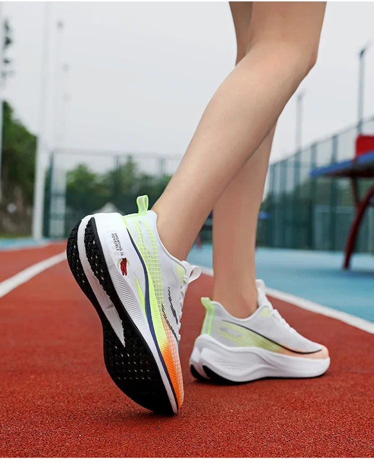 New Red Rabbit 7 Couple Carbon Board Mesh Breathable Sports Shoes Elderly Trendy Shoes Men's Casual Running Shoes Summer EVA Upp