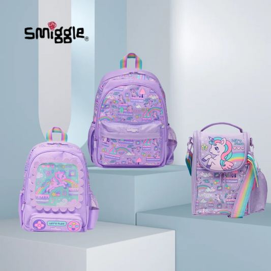 Genuine Australia Smiggle Backpack Student School Bag Pen Case Lunch Bag Double Shoulder Backpack Gift Separate Purchases