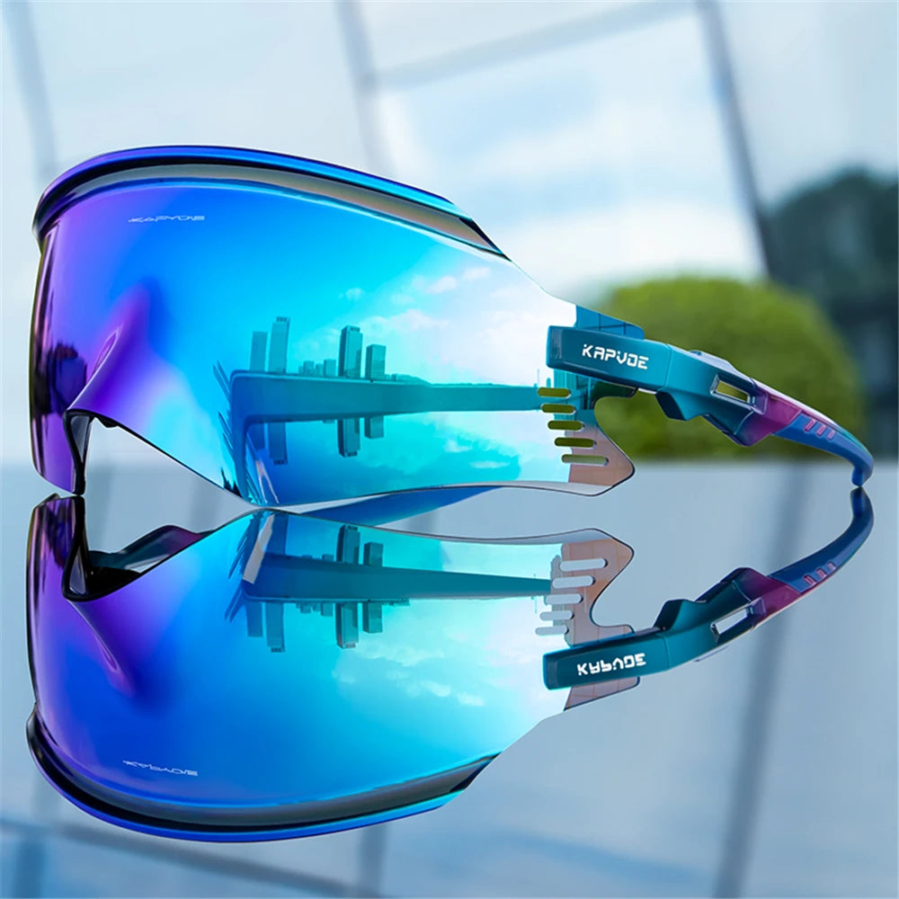 KAPVOE Men Outdoor climbing Driving Bicycle Cycling Glasses Sport Runing Sunglasses Women MTB Bike Goggles Road Riding Eyewear