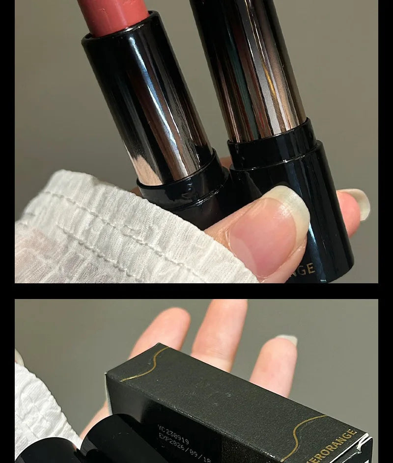 Low Saturation Mirror Water Light Solid Lip Gloss Mirror Russet Lipstick Moisturizing Lips Tint Nature Nude Lip Makeup Cosmetics