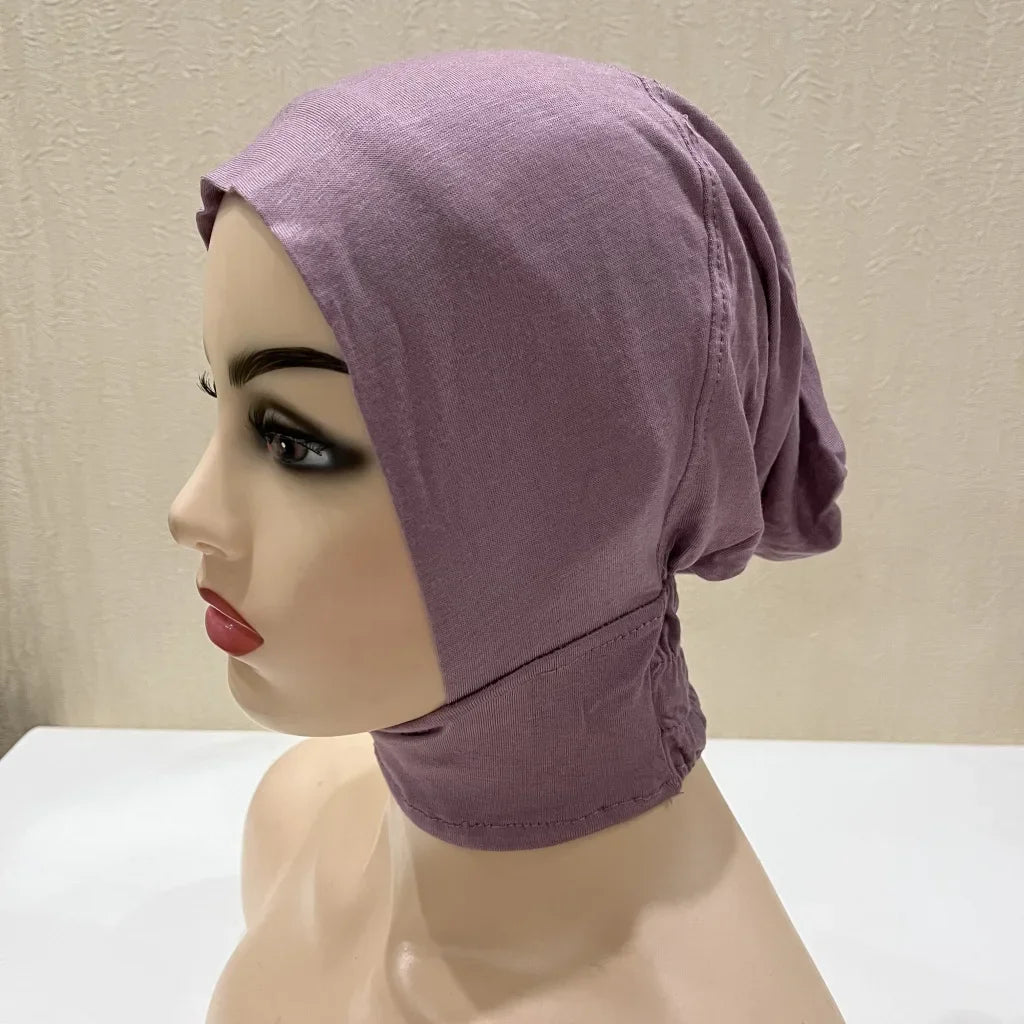 Soft Inner Muslim Women Hijab Cap Islamic Head Wear Hat Underscarf Cotton Hats Bonnet Turkish Scarves Arab Headdress India Caps