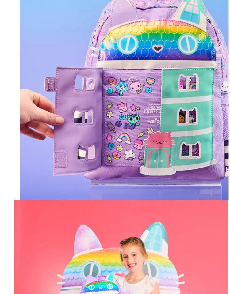 Genuine Australia Smiggle Backpack Gabby'S Dollhouse School Bag Cartoon Series Anime Backpack Student Gift Separate Purchases