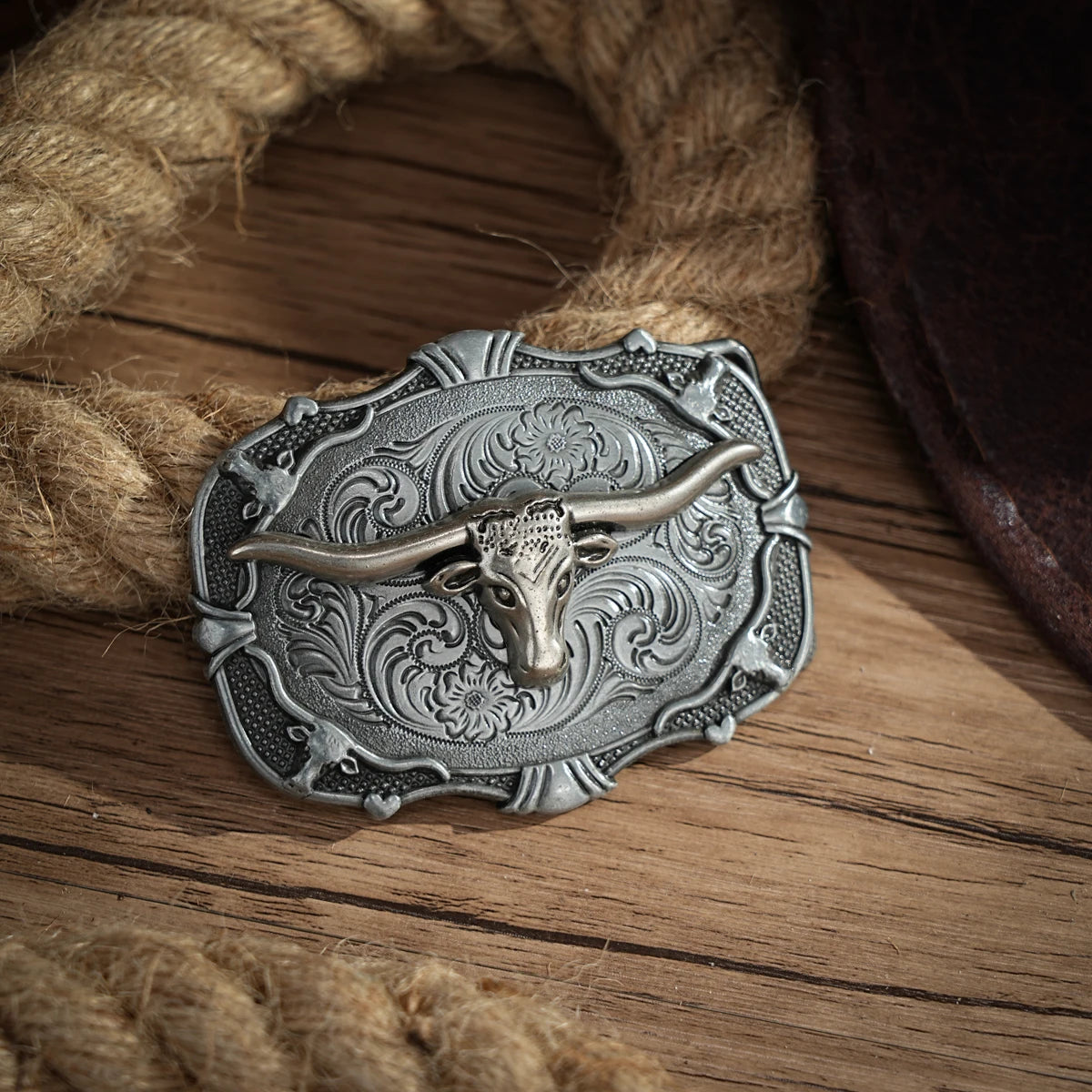 Western Belt Buckle Initial Vintage-Cowboy Rodeo Silver Large Belt Buckle for Men Women