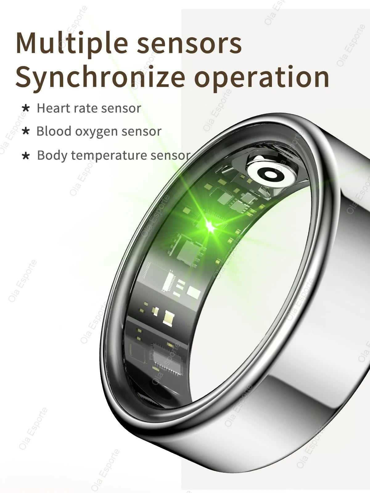 2025 جديد لـ Xiaomi Smart Ring للرجال والنساء، معدل ضربات القلب ورصد الأكسجين في الدم Smartring IP68 و 5ATM مقاوم للماء، وضع متعدد الرياضات