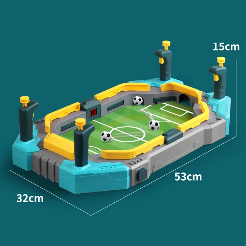 Dual-control Football Battle Game Educational Two-player Interactive Football Board Game with Scorer Children's Birthday Gift