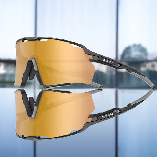 Scvcn Cycling Sunglasses for Men Glasses UV400 Bicycle Goggles Mountain Road Bike Eyewear Multi Colors Running Hiking Driving