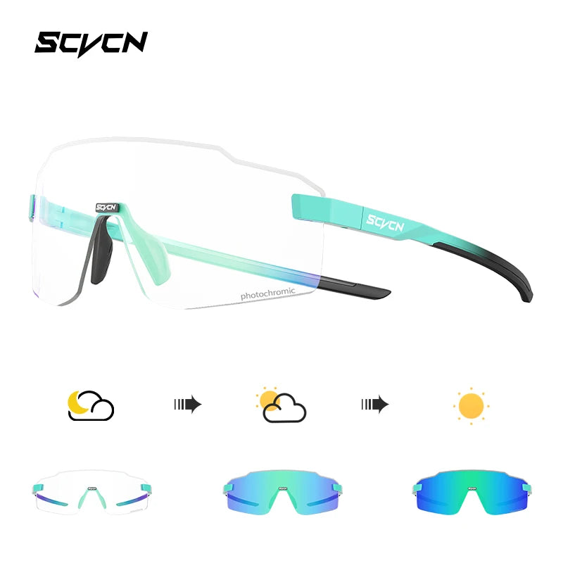 SCVCN New Outdoor Cycling Sunglasses MTB Glasses Bike Cycling UV400 Eyewear Men Women Bicycle Mountain Sports Running Eyewear