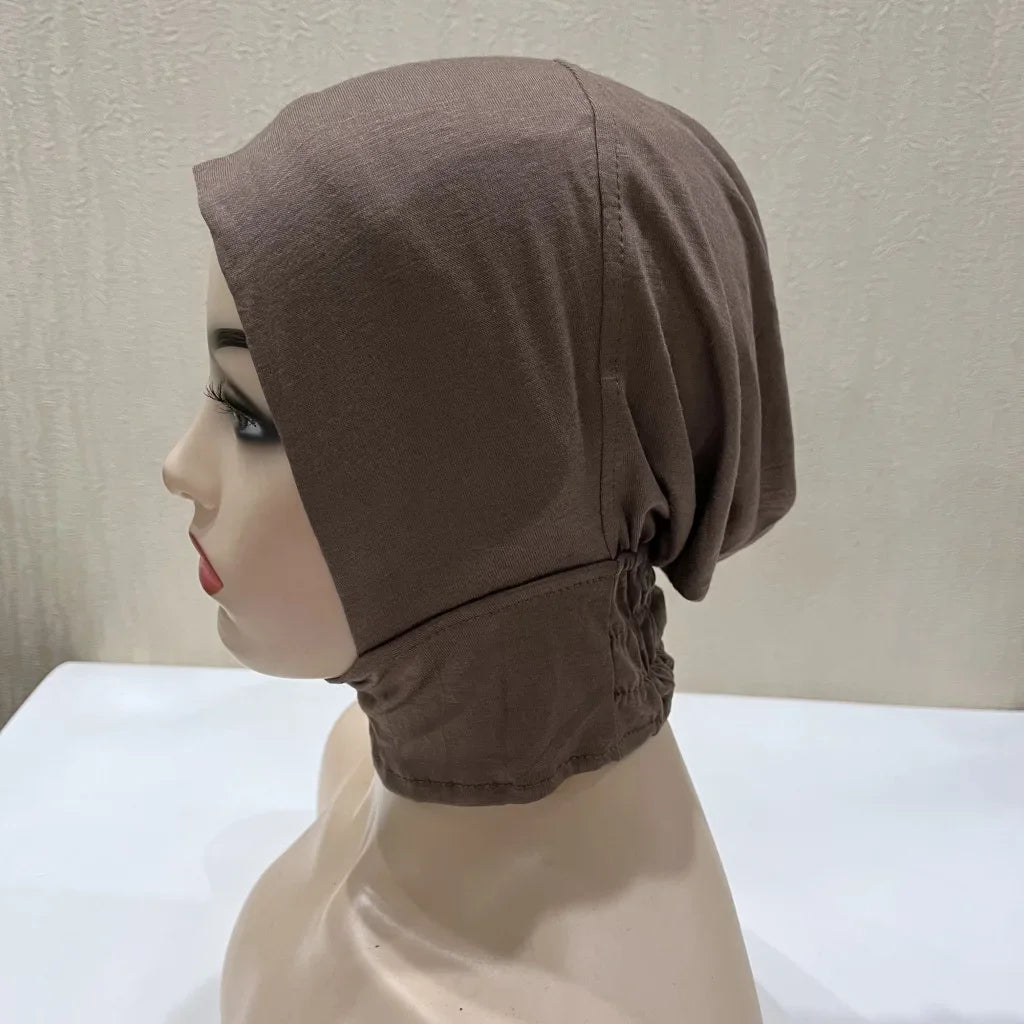 Soft Inner Muslim Women Hijab Cap Islamic Head Wear Hat Underscarf Cotton Hats Bonnet Turkish Scarves Arab Headdress India Caps