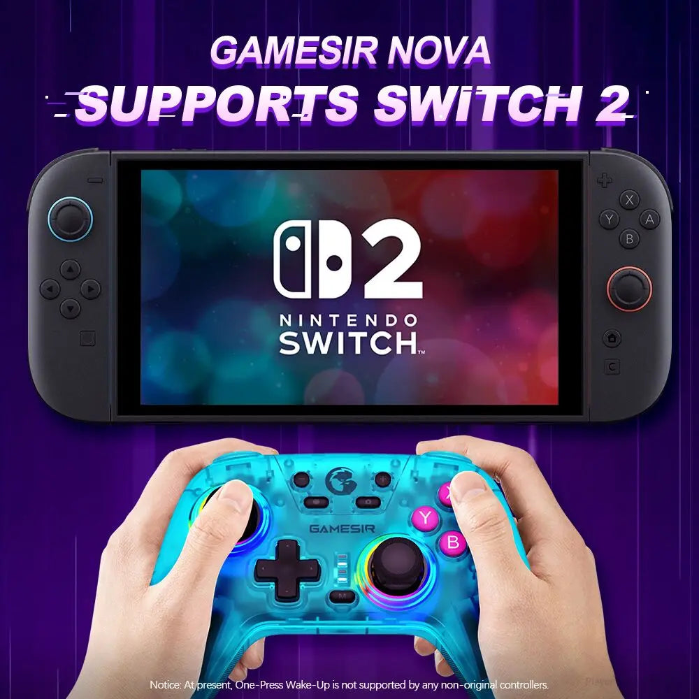Gamesir Switch 2 Controller Nova PC Gamepads For Nintendo Switch 2/1 Steam Android  IOS Gamer Hall Effective Sticks HD Rumble