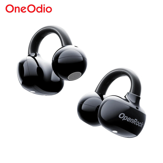 Oneodio OpenRock E Open Ear Wireless Earphones Bluetooth 6.0 Ear Clip Earbuds Sports Clip On OWS Earring Headphones APP Support