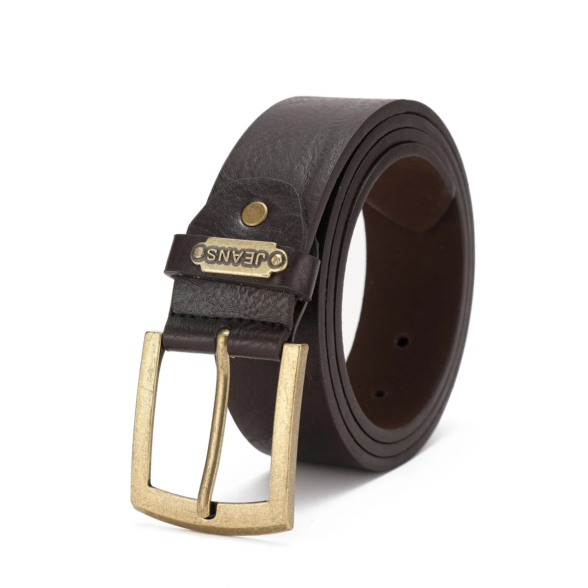 A casual, individual and retro belt, a Western-style clothing accessory, metal buckle, PU belt, suitable for both men and women