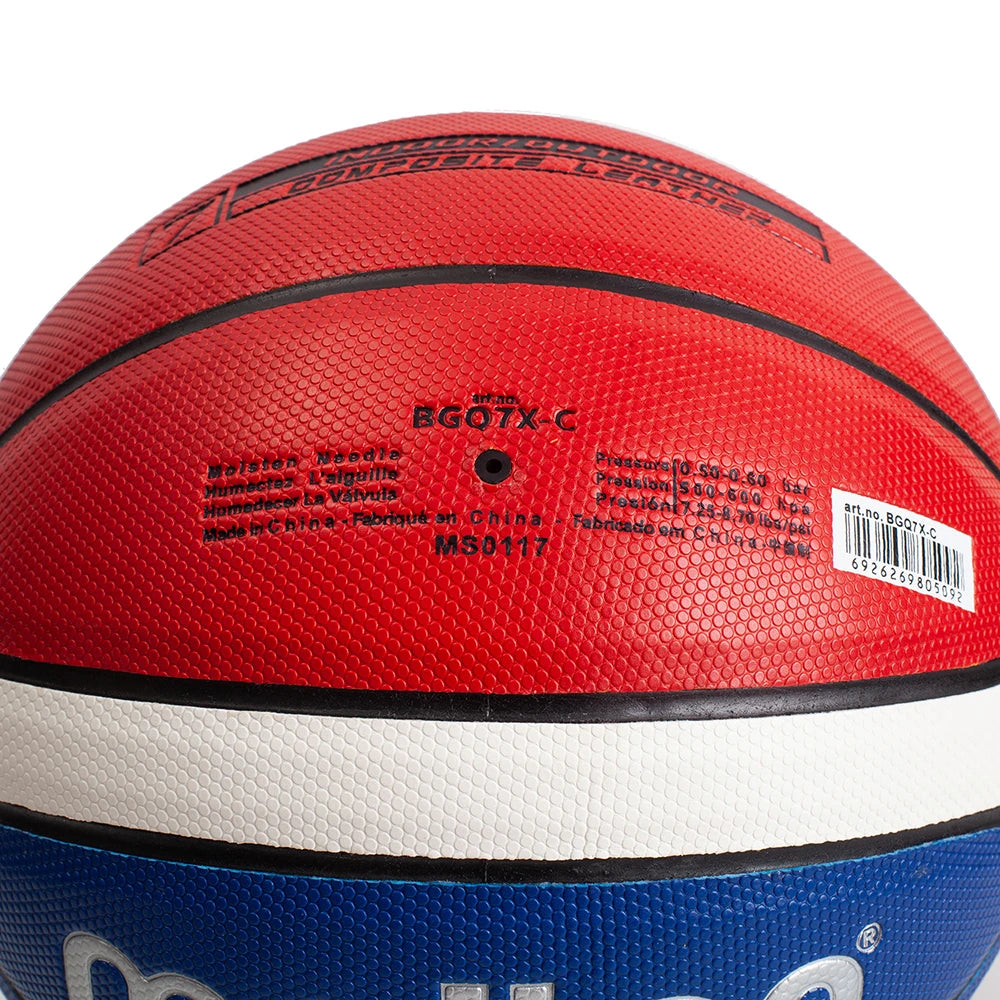 Molten GQ7X Basketball Size 7 Official Certification Competition Basketball Standard Ball Men's Women's Training Ball Team