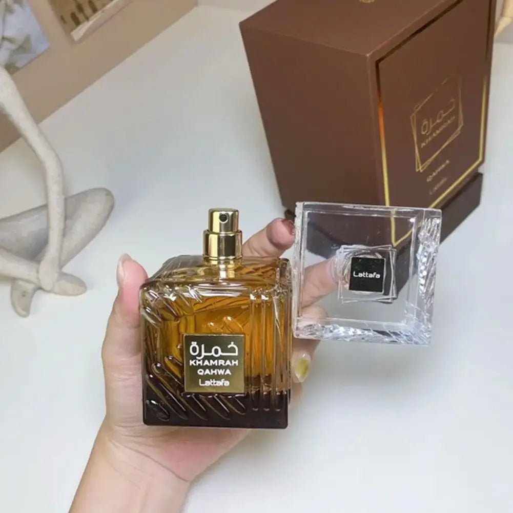 100ml Lattafa Khamrah Qahwa 3.4 Oz Eau De Toilette For Men And Women Perfume Middle East Arab Dubai Perfume