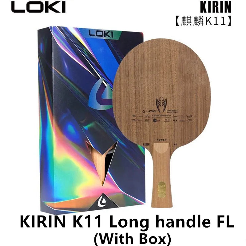 LOKI KIRIN K9 K10 K11 Professional Carbon Fiber OFF+ K7 Pure Wood Table Tennis Blade Original LOKI Ping Pong Blade Bat