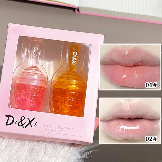 Honeypot lip oil set box Moisturizing hydrating layer mist lipstick all match lip moisturizing lip toot lip gloss parity