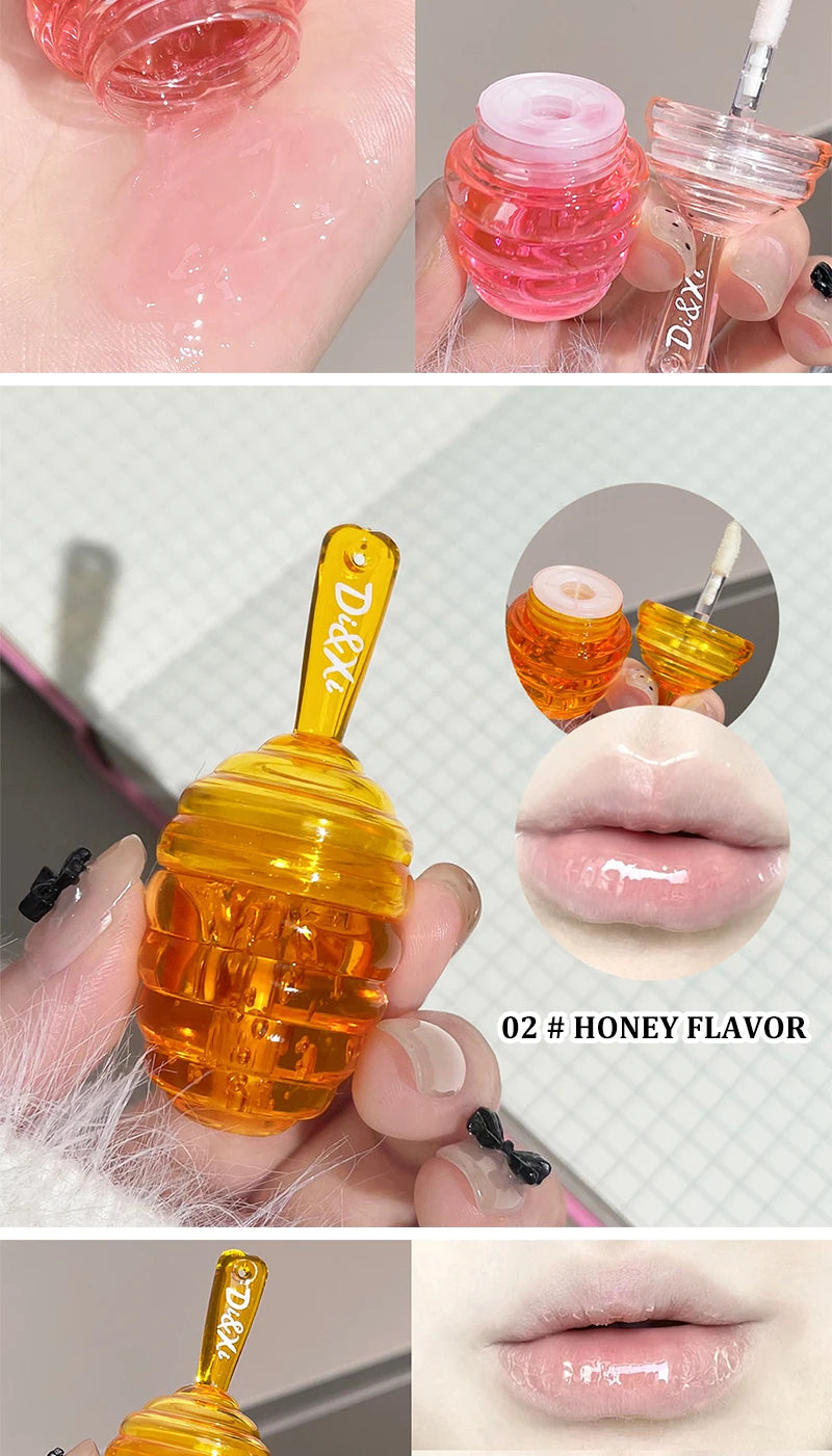 Honeypot lip oil set box Moisturizing hydrating layer mist lipstick all match lip moisturizing lip toot lip gloss parity