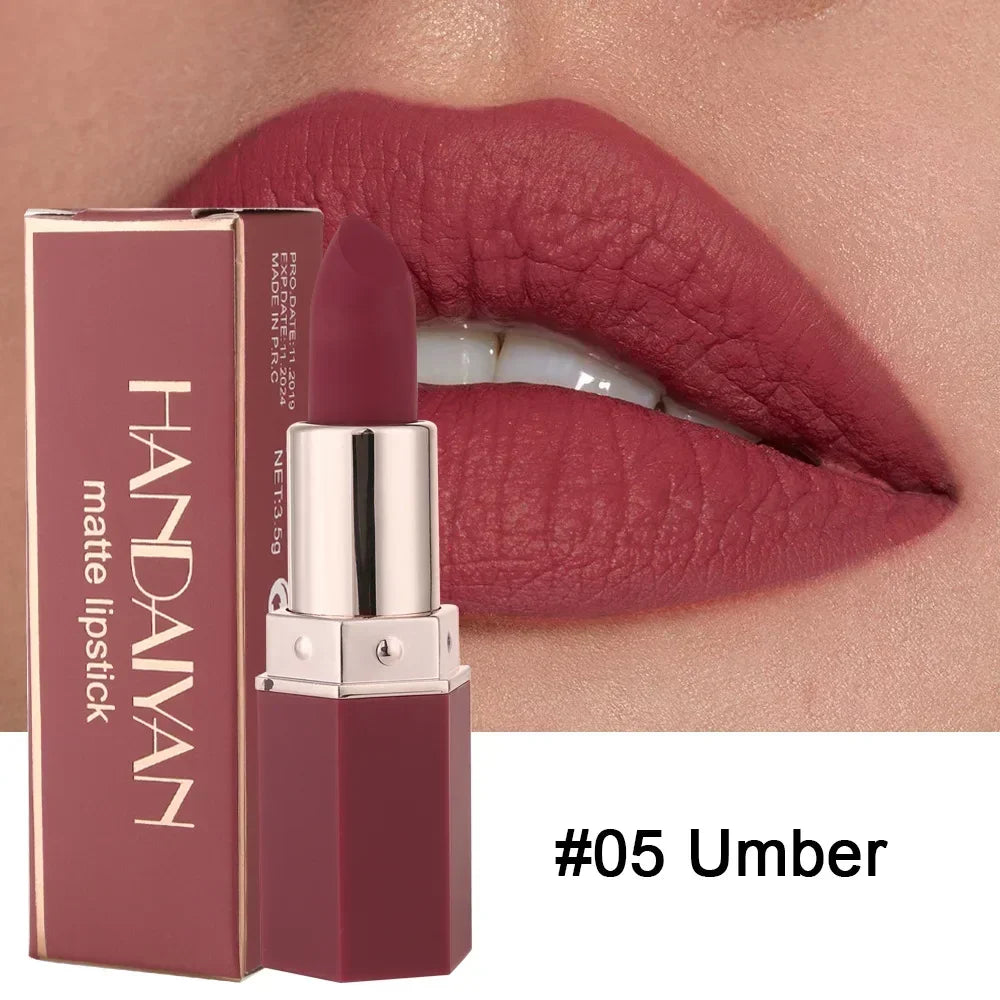Nude Matte Lipstick Waterproof Long Lasting Non-stick Cup Lip Stick Not Fading Sexy Red Pink Velvet Lipsticks Makeup Cosmetics