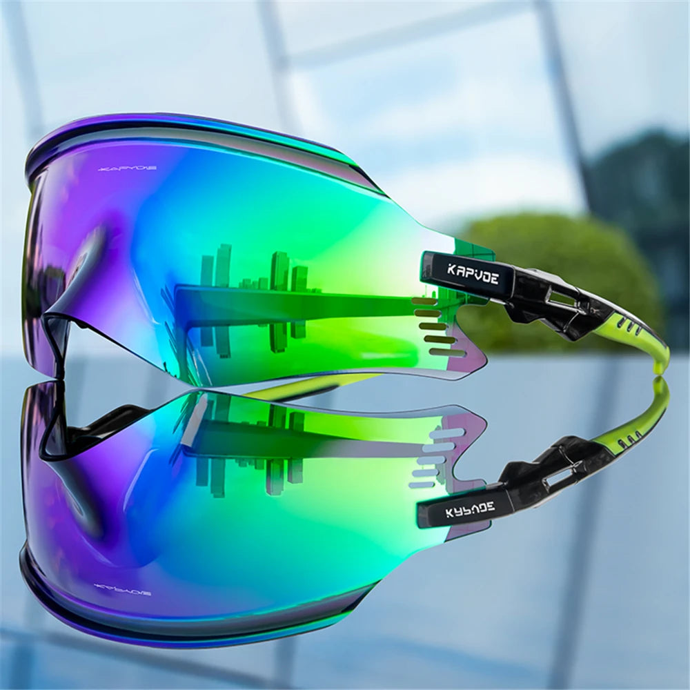 KAPVOE Men Outdoor climbing Driving Bicycle Cycling Glasses Sport Runing Sunglasses Women MTB Bike Goggles Road Riding Eyewear