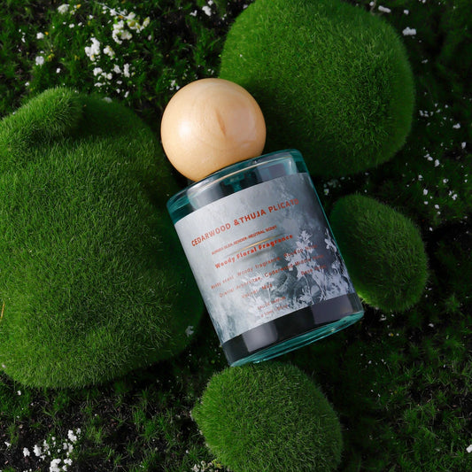 Wood Cedar Eau de Toilette Woody Floral Unisex Perfume with Cedarwood Vetiver Musk Moss 50ML Fragrance for Women Men Perfume