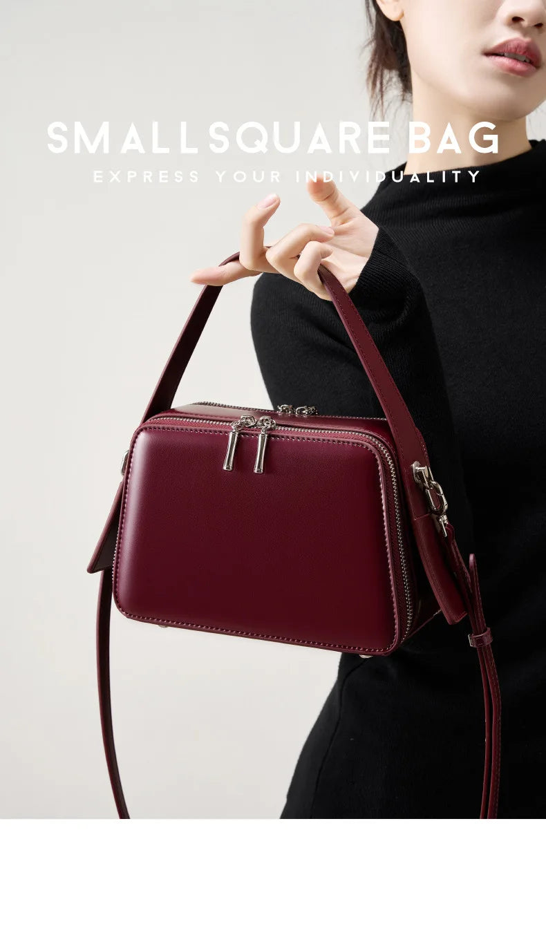 YANATARI underarm cowhide Genuine leather handbags women vintage shoulder bag female crossbody bags luxury high quality 2025