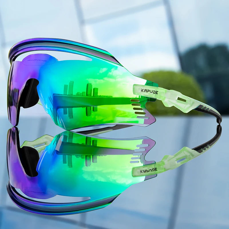 KAPVOE Men Outdoor climbing Driving Bicycle Cycling Glasses Sport Runing Sunglasses Women MTB Bike Goggles Road Riding Eyewear