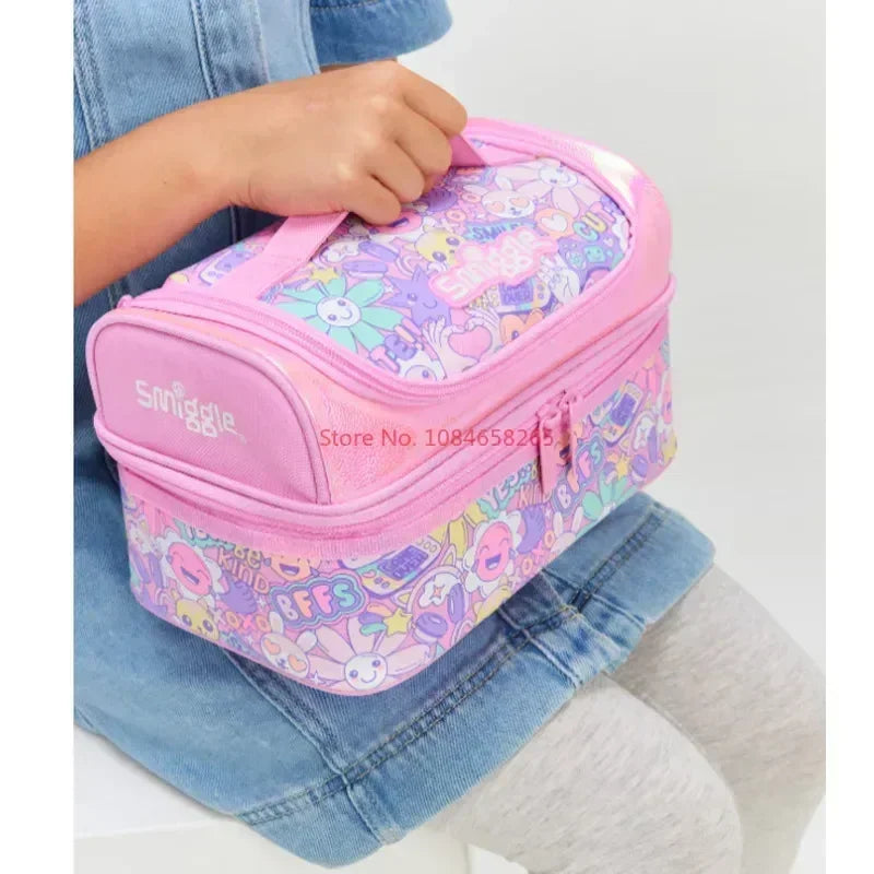 Genuine Australia Smiggle Backpack Pink Sunflower School Bag Cartoon Series Anime Backpack Student Gift Separate Purchases