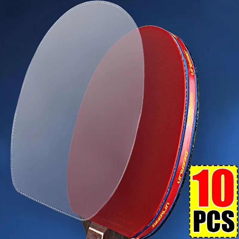 2/10Pcs Ping Pong Racket Protective Film Sticky Transparent Maintenance Cover Table Tennis Racket Rubber Protection Film Tool