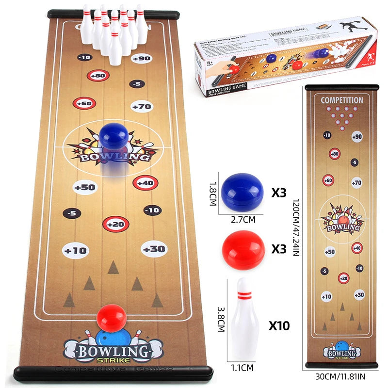 Portable Children Interactive Social Board Games Curling Soccer Bowling Table Games Mat Family Friend Party Fun Indoor Sport Toy