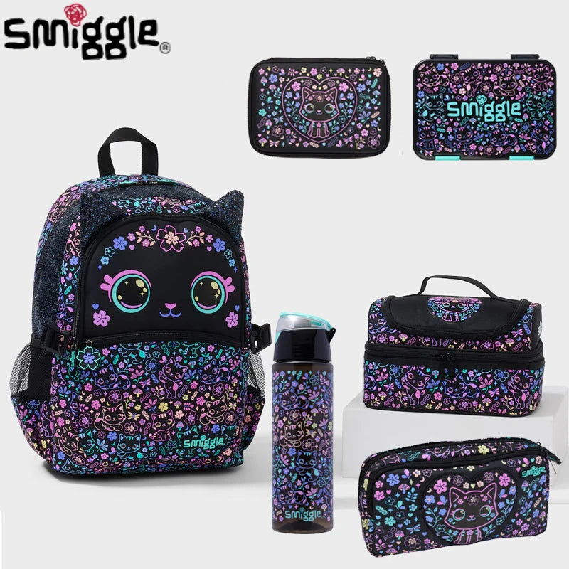 Genuine Australia Smiggle Backpack Cute Cat Cartoon Series School Bag Anime Backpack Student Gift Separate Purchases