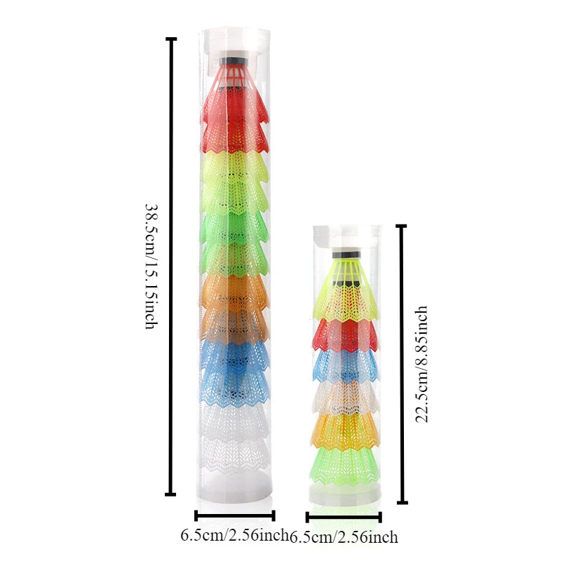 6pcs/set Color badminton color plastic foam ball head outdoor leisure sports hit resistant stability training ball Shuttlecock