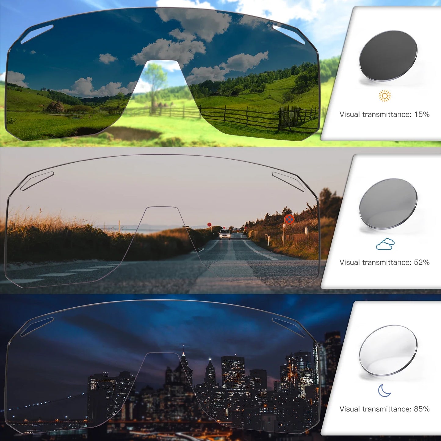 Kapvoe Photochromic Cycling Glasses Men Women Bicycle Glasses MTB Road Bike Eyewear Outdoor Sports Sunglasses Gafas Ciclismo