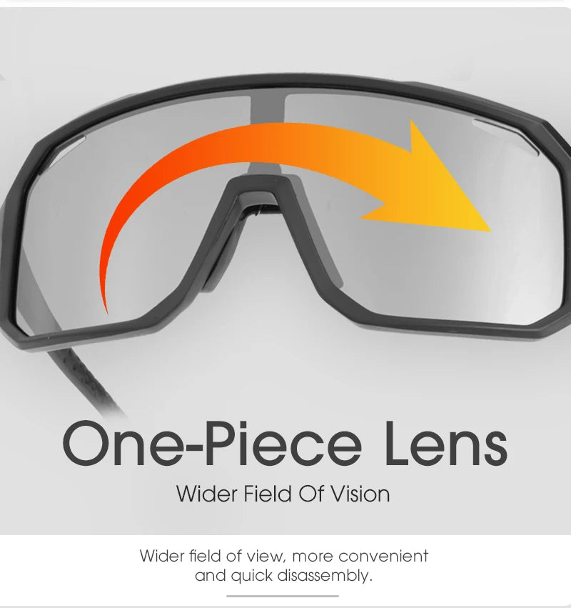 SCVCN Men Bike Photochromic Glasses Cycling Sunglasses for Women Sports Running MTB Biking Eyewear Road Mountain Bicycle Goggle