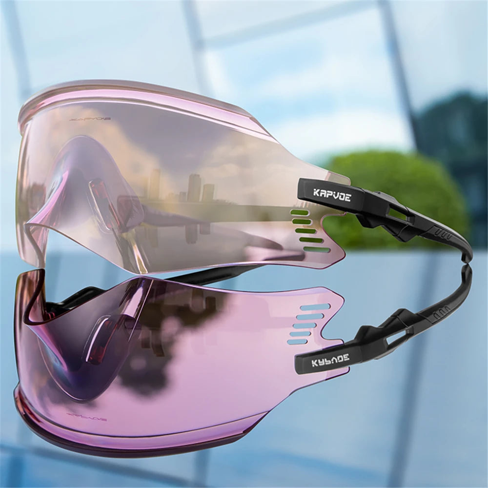 KAPVOE Men Outdoor climbing Driving Bicycle Cycling Glasses Sport Runing Sunglasses Women MTB Bike Goggles Road Riding Eyewear